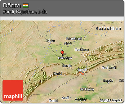 Satellite 3D Map of Dānta