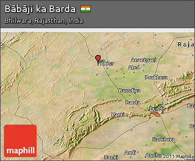 Satellite 3D Map of Bābāji Ka Barda