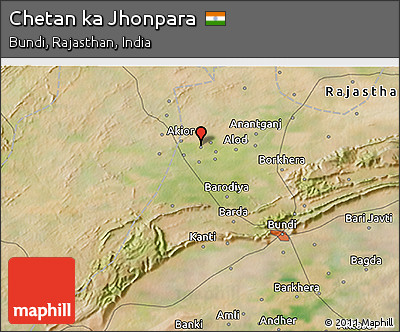 Satellite 3D Map of Chetan Ka Jhonpara