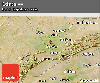 Satellite 3D Map of Dānta