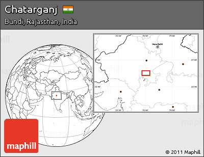 Blank Location Map of Chatarganj