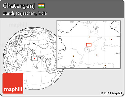 Blank Location Map of Chatarganj