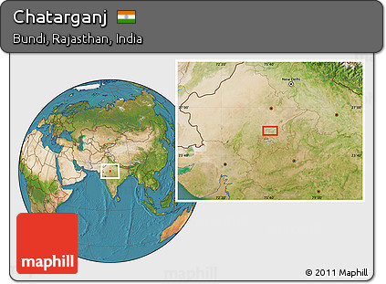 Satellite Location Map of Chatarganj