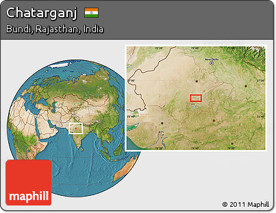 Satellite Location Map of Chatarganj