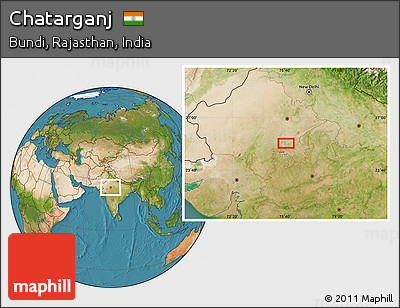 Satellite Location Map of Chatarganj