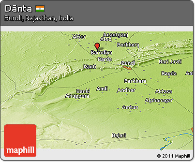Physical Panoramic Map of Dānta