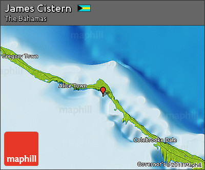 Physical 3D Map of James Cistern