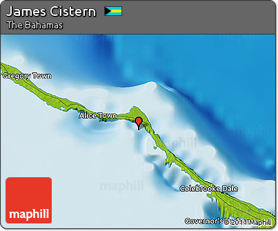 Physical 3D Map of James Cistern