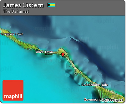 Satellite 3D Map of James Cistern