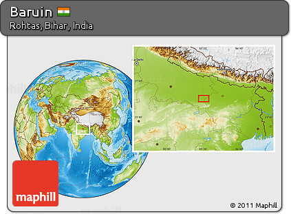 Physical Location Map of Baruin