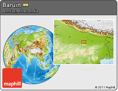 Physical Location Map of Baruin