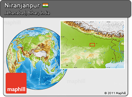 Physical Location Map of Niranjanpur