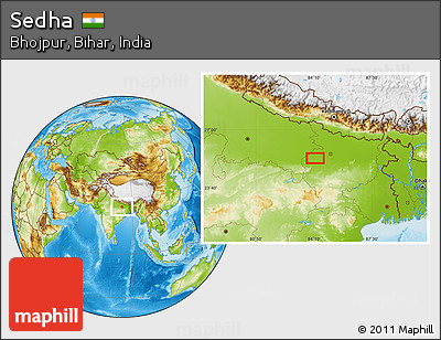 Physical Location Map of Sedha