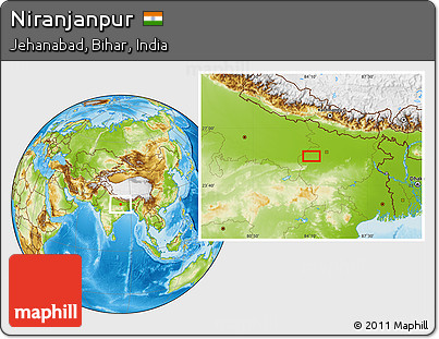 Physical Location Map of Niranjanpur