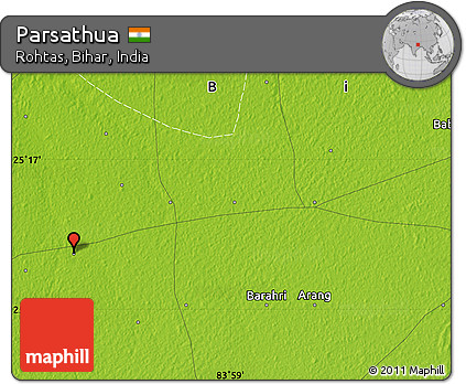 Physical Map of Parsathua