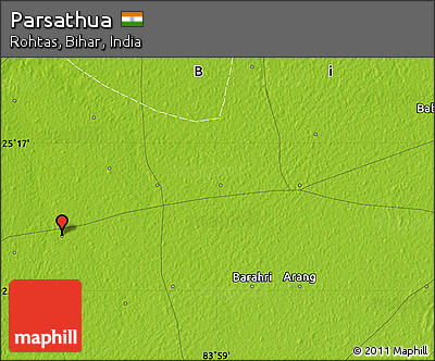 Physical Map of Parsathua