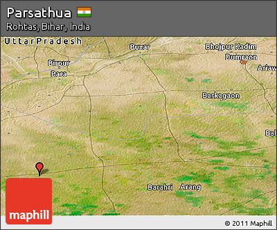 Satellite Panoramic Map of Parsathua