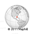 Outline Map of the Area around 25° 22' 6" N, 84° 4' 29" W, rectangular outline