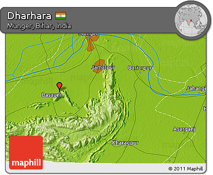 Physical 3D Map of Dharhara