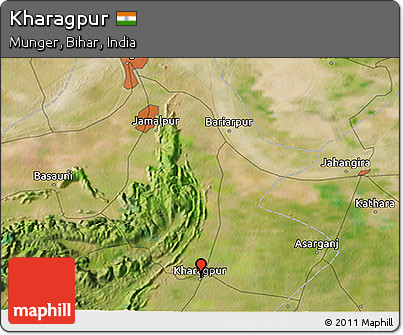 Satellite 3D Map of Kharagpur