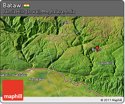 Satellite 3D Map of Bataw