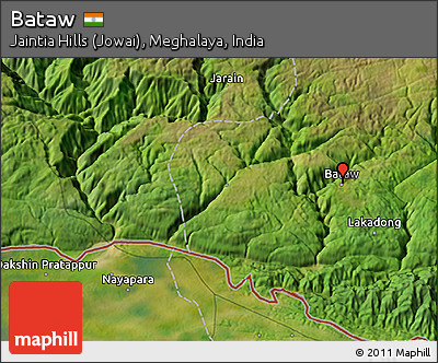Satellite 3D Map of Bataw