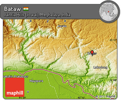 Physical Map of Bataw