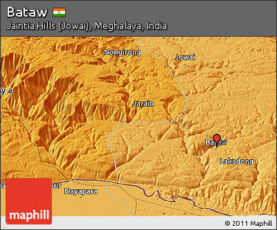 Political Panoramic Map of Bataw