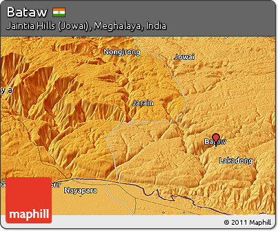 Political Panoramic Map of Bataw