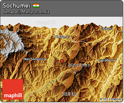 Physical 3D Map of Sochumei