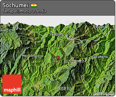 Satellite 3D Map of Sochumei