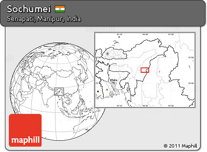 Blank Location Map of Sochumei