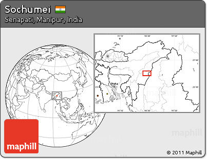 Blank Location Map of Sochumei