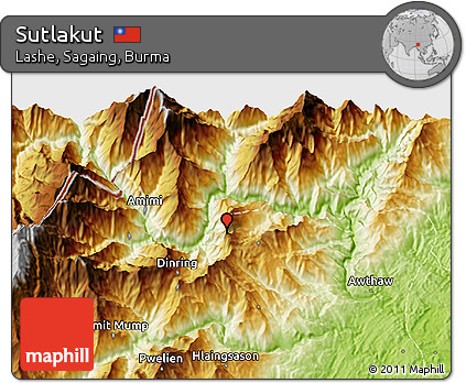 Physical 3D Map of Sutlakut