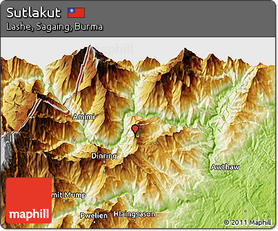 Physical 3D Map of Sutlakut