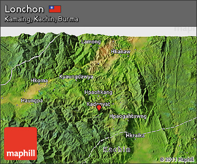 Satellite 3D Map of Lonchon