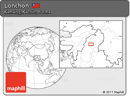 Blank Location Map of Lonchon