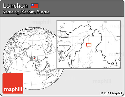 Blank Location Map of Lonchon