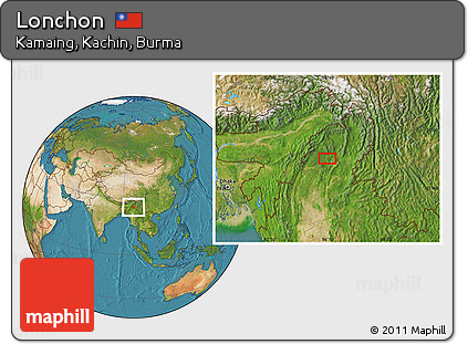 Satellite Location Map of Lonchon