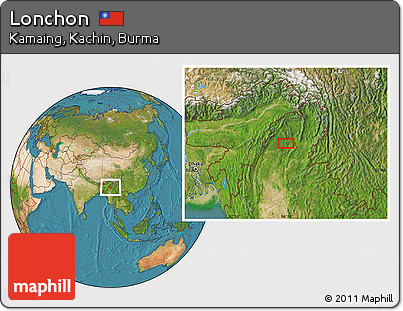 Satellite Location Map of Lonchon
