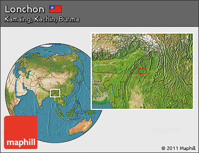 Satellite Location Map of Lonchon