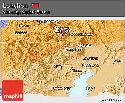 Political Panoramic Map of Lonchon