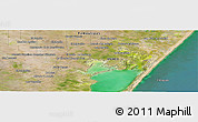 Satellite Panoramic Map of Laguna Grande