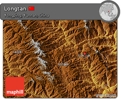 Physical 3D Map of Longtan