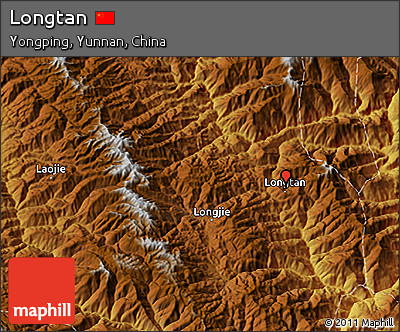 Physical 3D Map of Longtan