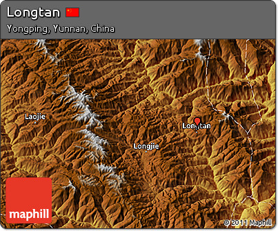 Physical 3D Map of Longtan