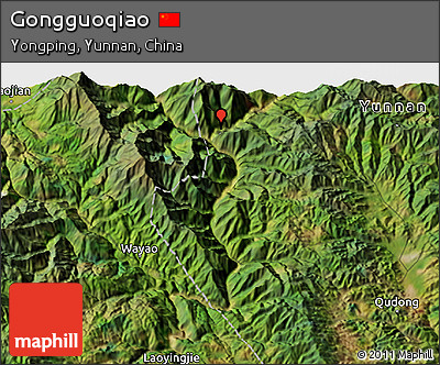Satellite 3D Map of Gongguoqiao