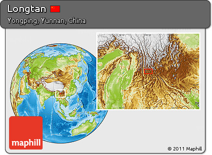 Physical Location Map of Longtan
