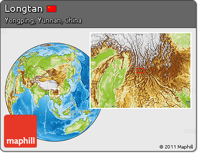 Physical Location Map of Longtan