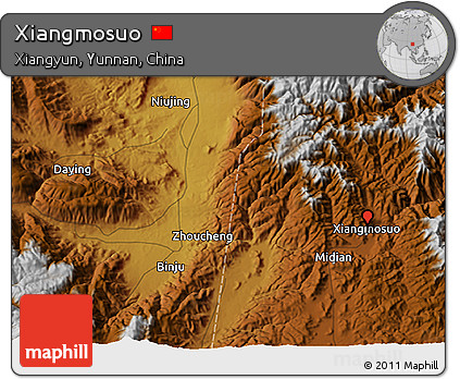 Physical 3D Map of Xiangmosuo